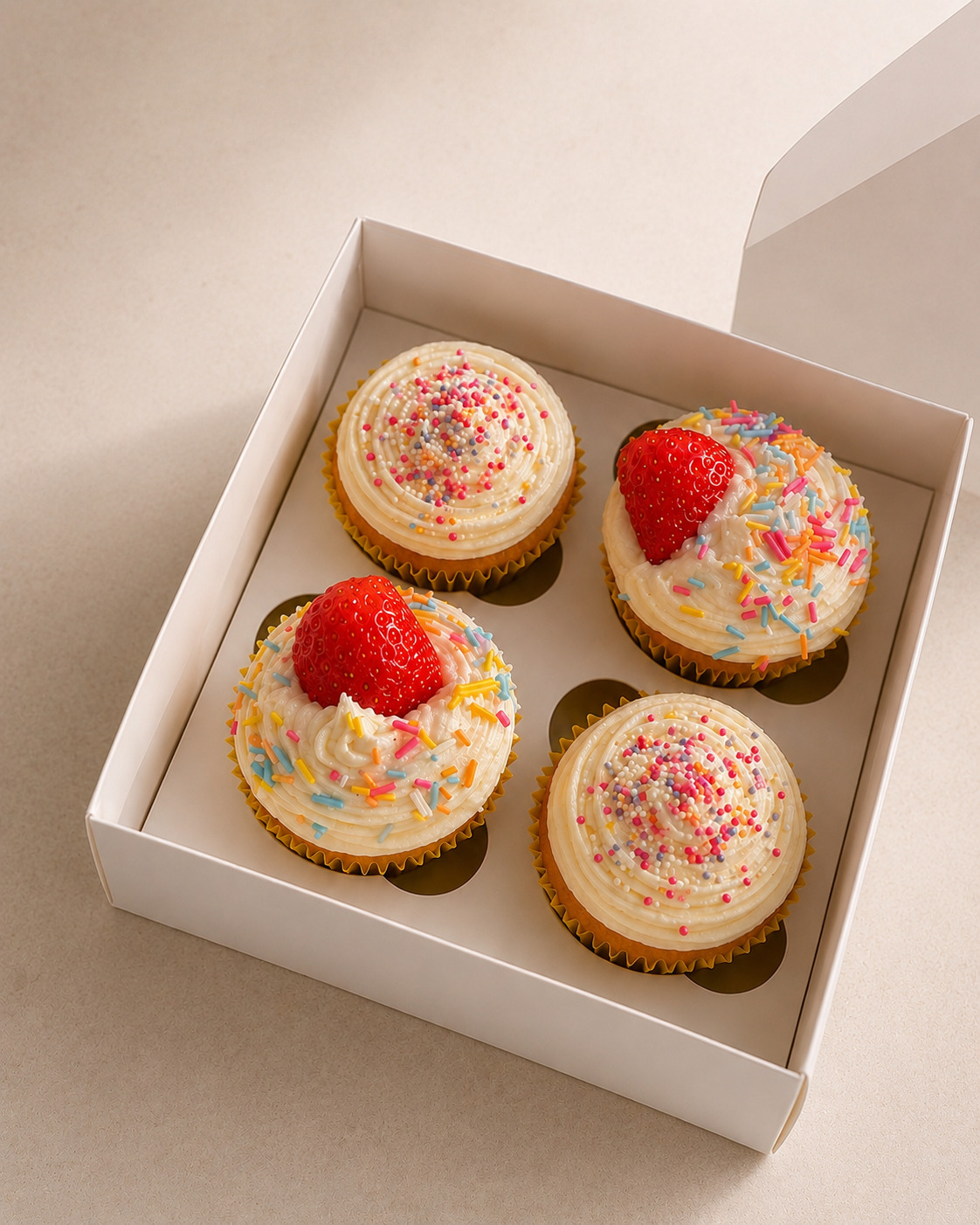 Celebration cupcake box